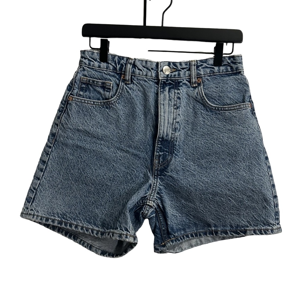 Zara Acid Wash Blue Denim Shorts 5” Inseam size 6